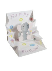 3D открытка Слоник (Elephant) (мини) (TR142)