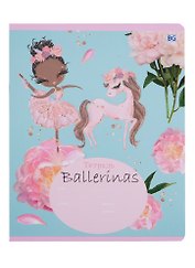 Тетрадь в клетку BG, Ballerinas, 18 листов, в ассортименте