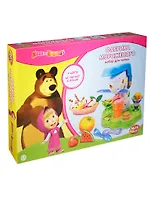 Набор Тесто д/лепки MultiArt Фабрика мороженого (11656MM) (180647) (Маша и Медведь) (4цв.) (цв. в ассорт.) (3-8л.) (коробка) (в кор.6шт)