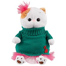 Игрушка мягкая Budi Basa, Ли-Ли в зеленом вязаном платье, 27см
