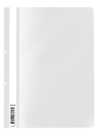 Папка-скоросшиватель А4 "Diamond Total White" перфорация, пластик, белая, ErichKrause