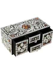 Шкатулка с ящиками Серебро (23,5х11,5х9,5) (847370)