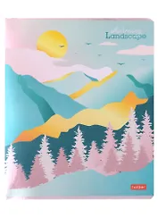 Тетрадь в клетку Hatber, "Очаровательные ландшафты", 48 листов, в ассортименте