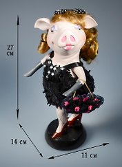 Фигурка Свинка-модница (14х11х27) (57014)