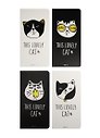 Записная книжка А6+ 24л кл. 90*170мм "This lovely cat" карт.обл., сшивка, ассорти, Languo