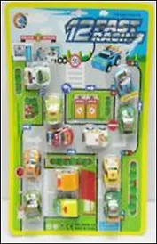 Набор инерционных машинок (2806-12) (блистер)