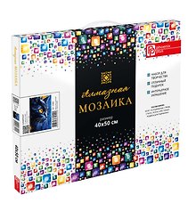 Набор для творчества Феникс+. Алмазная мозаика «Синий кот», 40 х 50 см