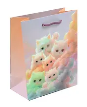 Пакет А5 23*18*10 "Коты в облаках. Basic" дет., бум.мат.ламинат