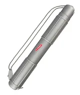 Тубус для чертежей телескопический D94мм L680-1100мм на шнурке, серый, Стамм