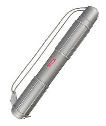 Тубус для чертежей телескопический D94мм L680-1100мм на шнурке, серый, Стамм