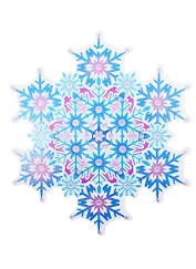 Плакат вырубной А4 "Снежинка"