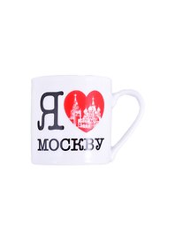 Кружечка Москва Я люблю Москву фарфор 5,3см (061-SM1-IL-19)