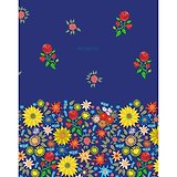 Книга для записей (евротетрадь) А5, 64л., клетка Праздник цветов ЕТИ564142