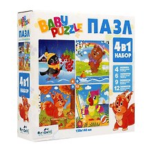 Набор пазлов «Сезоны» 4в1, 4+6+9+12 элементов, для малышей, Origami