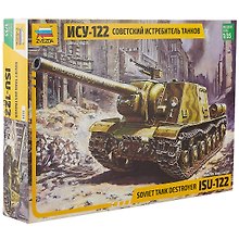 Сборная модель ЗВЕЗДА, Советский истребитель танков ИСУ-122 (1:35) 3534