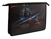 Папка для тетрадей А4 "Дрон" 24,5*34*4см пластик, молния