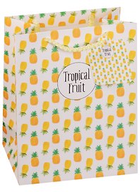 Пакет подарочный бумажный А5 "Tropical fruit", нейтральный