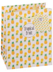 Пакет подарочный бумажный А5 "Tropical fruit", нейтральный