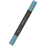 Маркер художественный "Сонет" морской синий, двухсторон., тонк. и широк.долото, Сонет