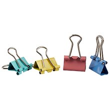 Зажимы для бумаг GoodMark, 15 мм, 12 штук, цветные