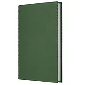 Ежедневник недат. А5 152л "Today. Зеленый" , интегр.переплет, иск.кожа, евроспираль, карман, петля д/ручки, тонир.блок, ляссе, инд.уп