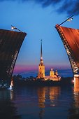 Пакет А4 32*26*10 СПб "Дворцовый мост, Петропавловская крепость" фото Михайлов А. бум.мат.ламинат - 2