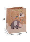 Пакет А5 23*18*10 "happy birthday craft" нейтр., бум.мат.ламинат - 1