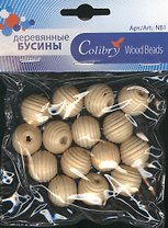 Деревянные бусины Colibry (NB1-01-A) (упаковка)