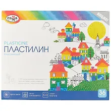 Пластилин «Классический», 36 цветов, 720 г, ГАММА