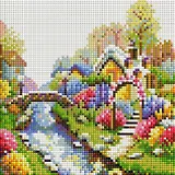 Алмазная мозаика на холсте ТМ Белоснежка Лето 390-ST-S