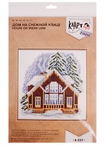 Набор для вышивания Klart Дом на Снежной улице 8-257