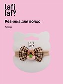 Резинка-бантик для волос «Капибара с персиком», плюш, Lafilaf - 0
