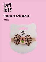 Резиночка-бантик «Капибара с персиком», плюш