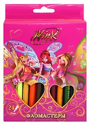 Фломастеры 24цв к/у, подвес, WINX