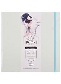 Скетчбук 200*200 80л " Fashion" мятный, для маркеров, 75г/м2