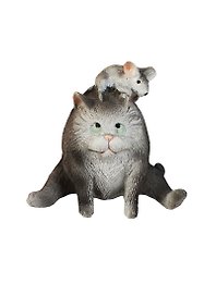 Фигурка Кошка с мышкой (450-354) 6СМ