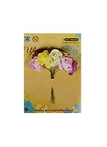 Цветы бумажные Craft Premier Букет ассорти (FB101) (25мм) (в букете 8шт) (упаковка)