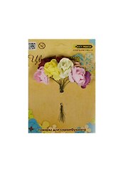 Цветы бумажные Craft Premier Букет ассорти (FB101) (25мм) (в букете 8шт) (упаковка)