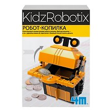Конструктор Робот-копилка, 14 деталей. KidzRobotix/ КидзРоботикс 4М