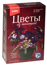 Цв-019 Цветы из пайеток Анютины глазки (LORI ) (набор д/творч.) (7+)