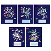 Тетрадь в линейку Academy Style, "Космическое приключение", 12 листов