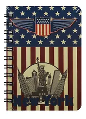 Записная книжка А6 80л кл. "Guide to New York" спираль, Kairui