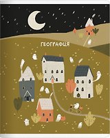 Тетрадь 48л кл. ТЕМА "Boo. География", мел.картон, микротекстурирование, ламинация, справ.мат-лы, QR код