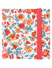 Скетчбук 60*60 20л "Красные цветы", 300г/м2, тв. обл., резинка