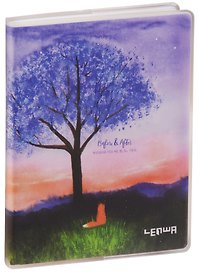 Записная книжка «Lonely fox» А6, 80 листов в клетку, Lenwa