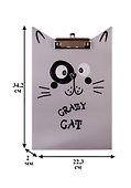 Планшет «Crazy cat», А4, пластик, фигурный - 1