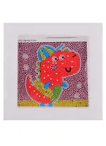 Набор для творчества TUKZAR Алмазная мозаика 15х15см Дракончик (стразы разного диаметра) + пенопластовая рамка.