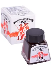 Тушь художественная  Winsor&Newton, 14 мл, киноварь