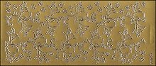 Контурные наклейки Листья и цветы (190800) (лист) (зол.) (10х23см)