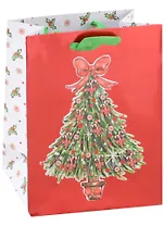 Пакет А5 23*18*10 "Елочка" Новый год, бум.мат